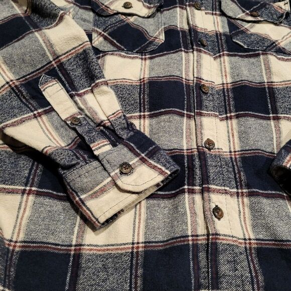 Jach's New York MFG Heritage Flannel Long Sleeve Shirt Men's Size Large - Picture 2 of 9